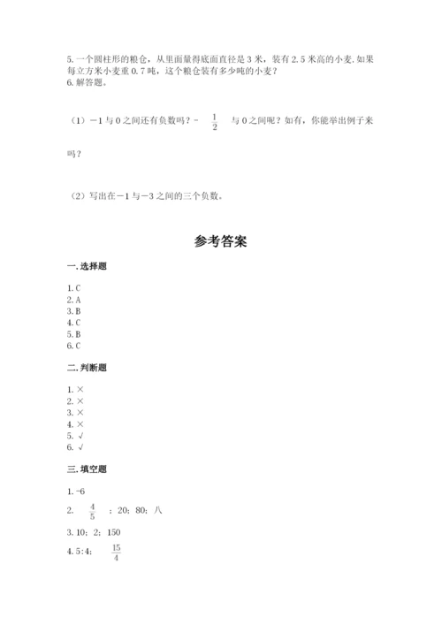 北师大版六年级下册数学期末测试卷【新题速递】.docx