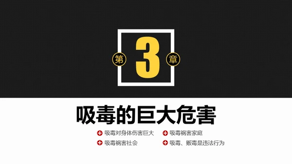 全民禁毒健康生活通用PPT模板