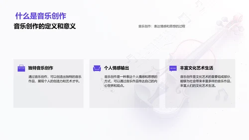 音乐创作实践教学PPT模板