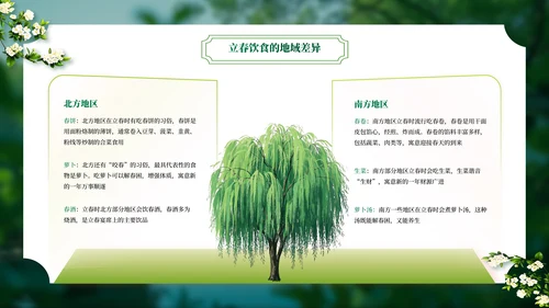 绿色二十四节气立春PPT模板