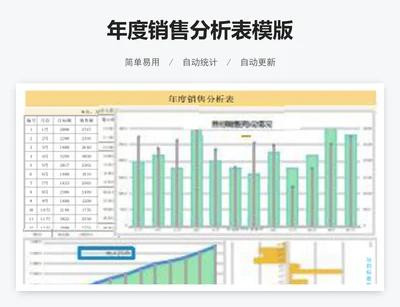 年度销售分析表模版