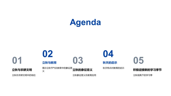立秋与教育启示PPT模板