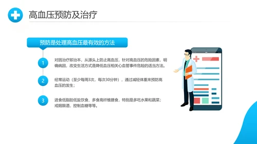 关爱预防高血压心脏疾病知识讲座课件PPT模板