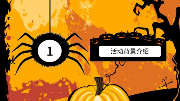 万圣节狂欢夜介绍及流程通用PPT模板