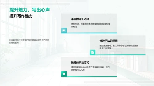 创意写作教学PPT模板