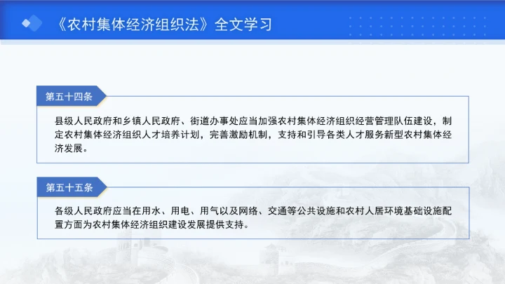 新修订中华人民共和国农村集体经济组织法解读学习PPT