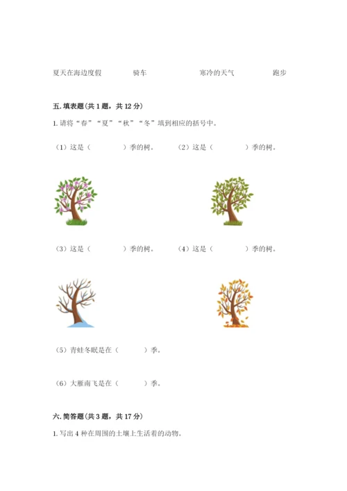 教科版科学二年级上册《期末测试卷》含完整答案【历年真题】.docx