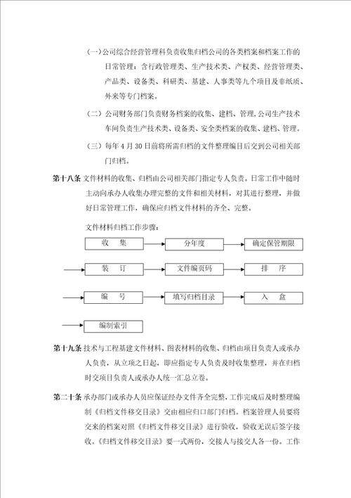 档案管理办法新