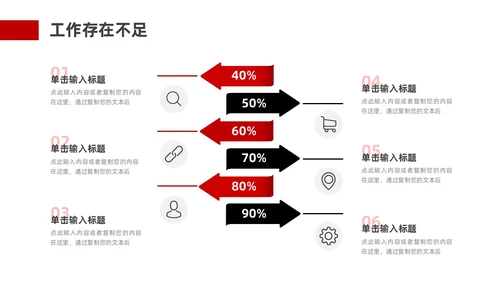 红色黑色简约风大气书法年中工作总结PPT模板年中总结