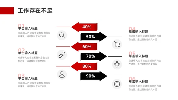 红色黑色简约风大气书法年中工作总结PPT模板年中总结