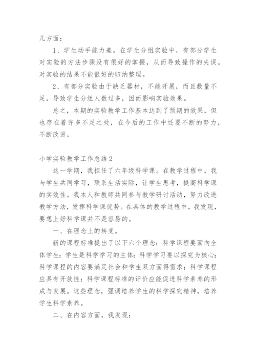 小学实验教学工作总结.docx