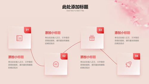 粉色小清新花卉母亲节特辑通用PPT演示模板