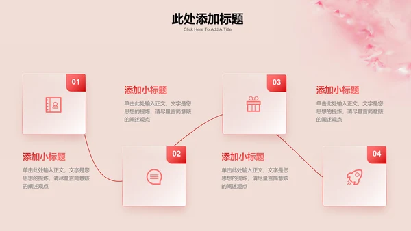粉色小清新花卉母亲节特辑通用PPT演示模板