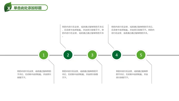绿色教育培训校园宣传PPT模板