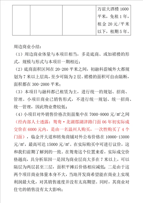 重庆市渝北区复地上城商业策划方案DOC17页