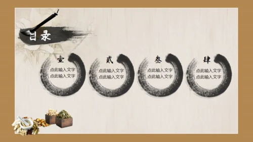 中国风传统中医药通用PPT模板