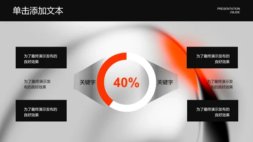 橙色极简风格通用PPT演示模板