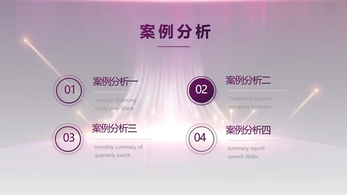 紫色公司品牌发布会策划方案工作总结PPT