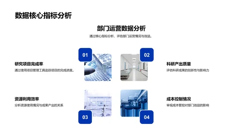 生物部门半年度汇报PPT模板