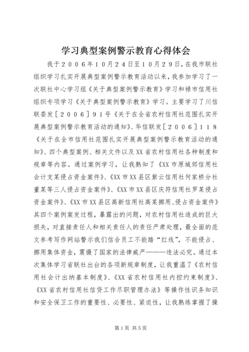 学习典型案例警示教育心得体会 (2).docx