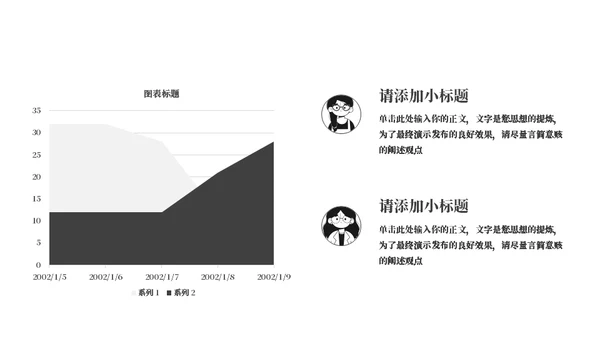 五个小人工作计划通用PPT模板