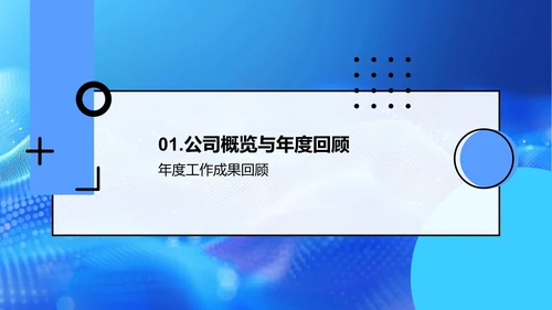 房产项目年报总结PPT模板