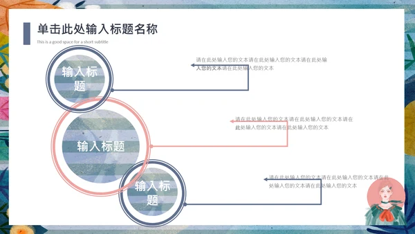 手绘卡通风时装产品宣传推广通用PPT模板