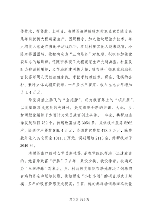 全市农村实施三向培养工程纪实 (4).docx