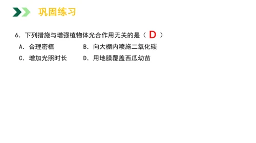 3.5.1 光合作用吸收二氧化碳释放氧气2023-2024学年七年级生物上册精品教学课件（人教版）(