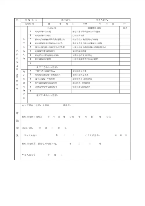 临时用电安全管理规定