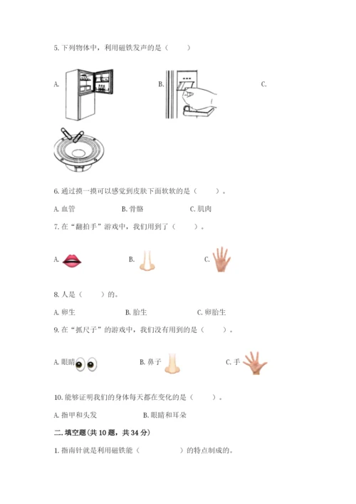 教科版二年级下册科学知识点期末测试卷带答案（巩固）.docx