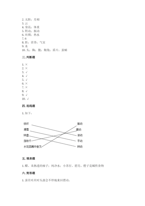教科版科学三年级下册期末测试卷精品（预热题）.docx