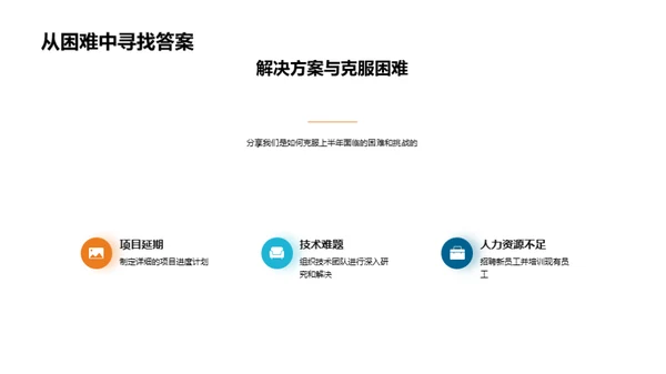 半年业绩回顾与展望