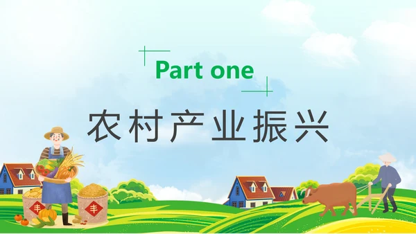 农业现代，农村现代化PPT模板