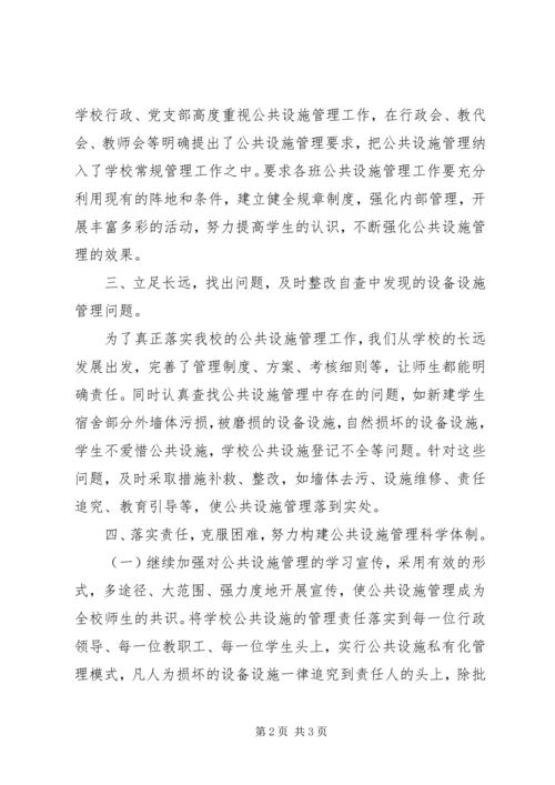 学校公共设备自查报告.docx