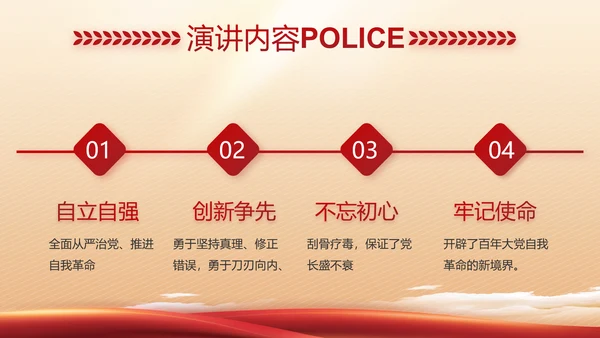 红色大气警察公安工作总结汇报PPT