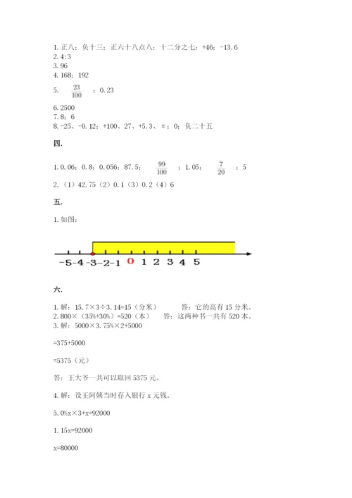 小学毕业班数学检测题【名校卷】.docx