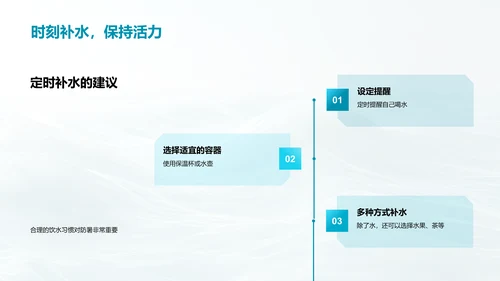 防暑知识与技巧讲座PPT模板