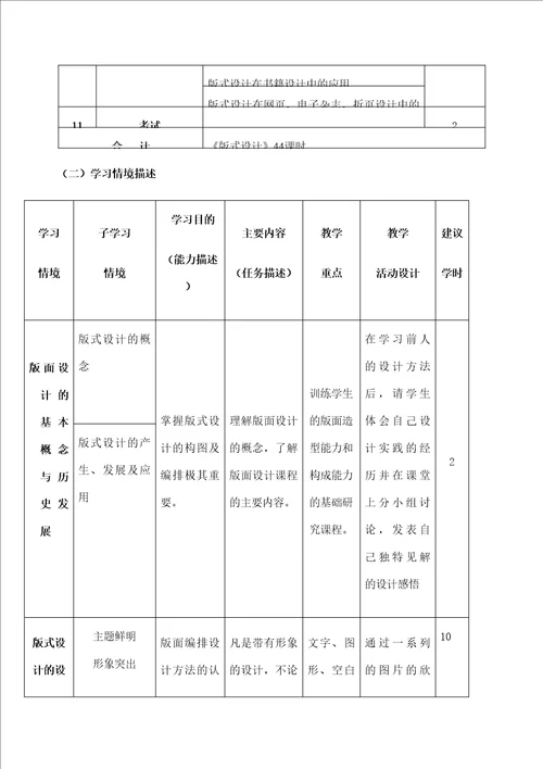 版式设计课程标准定稿版