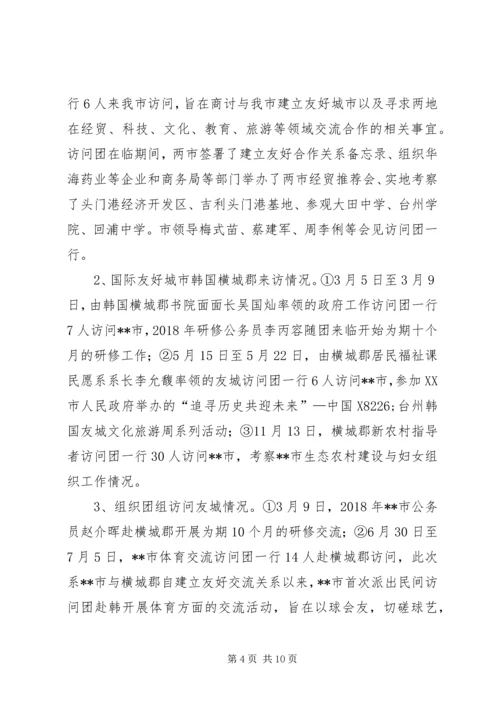 市外侨办XX年工作总结及XX年计划.docx