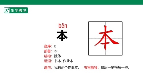 识字8 小书包 生字动画课件