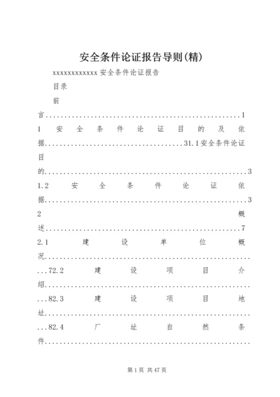 安全条件论证报告导则(精) (3).docx