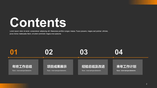 橙色商务物流运输年度工作总结PPT案例