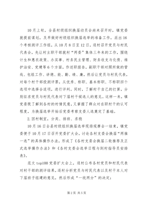 各村换届选举工作情况汇报材料.docx