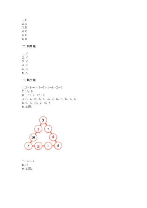 人教版一年级上册数学期末测试卷含答案（b卷）.docx