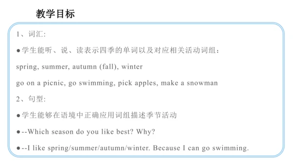 Unit 2 My favourite season Part B Let's learn课件（29