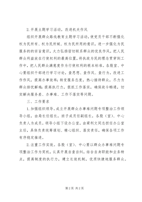 群众办事难问题专项整治工作方案.docx