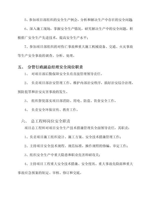 某公司各级人员安全生产岗位责任制.docx