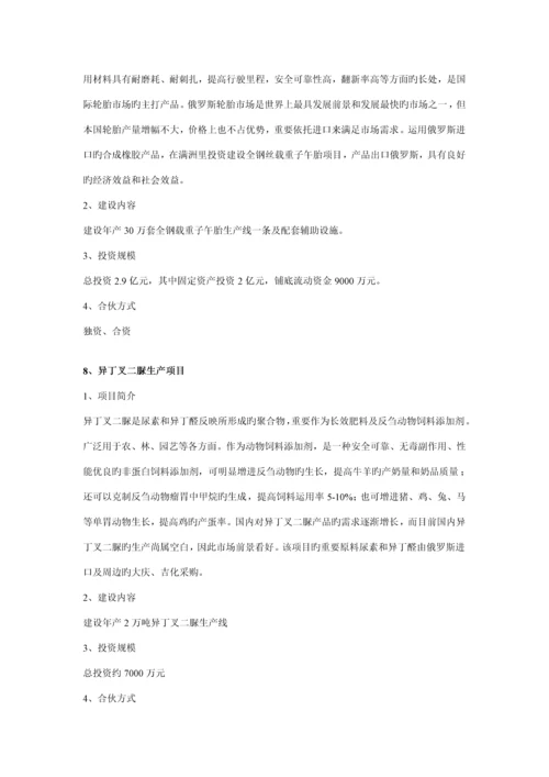 满洲里市招商局专项项目专题策划专题方案.docx