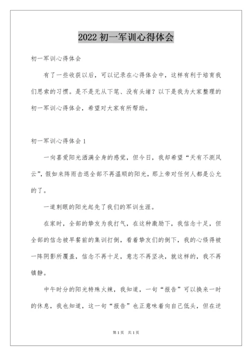 2022初一军训心得体会_223.docx